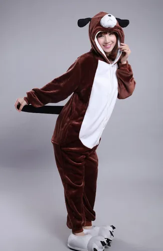Miniatura 3 de MizHome Pijama unisex para perros y adultos disfraz de anime de una pieza Marrón