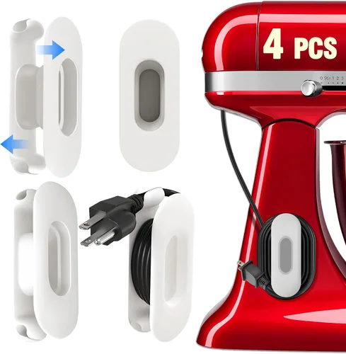 Miniatura 8 de Organizador de cables para electrodomésticos, soporte plegable de gran capacidad mejorado para electrodomésticos de cocina, mezclador, licuadora