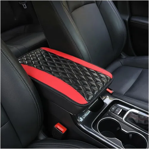 Miniatura 20 de Moly Magnolia Cojín Acolchado para Consola Central de Automóvil, Cubierta Protectora Universal de Cuero Impermeable para Caja de Asiento