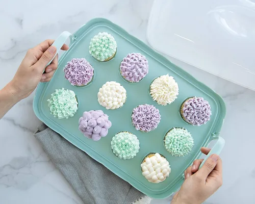 Miniatura 8 de Nordic Ware Porta pasteles, paquete de lujo, transparente