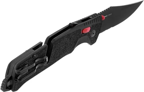 Miniatura 4 de SOG Trident en Cuchillos Plegables Profesionales Ambidiestros Parcialmente Serrados Hoja de Acero Inoxidable CRYO D2 Tratada Términicamente