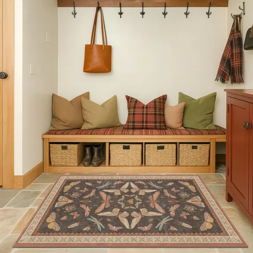 Miniatura 56 de Hazo Haus Alfombra de Baño Bohemia Lavable 2x3, Alfombras Pequeñas para Cocina, Tocador, Puerta Principal Entrada Interior, Antideslizante Pelo Bajo