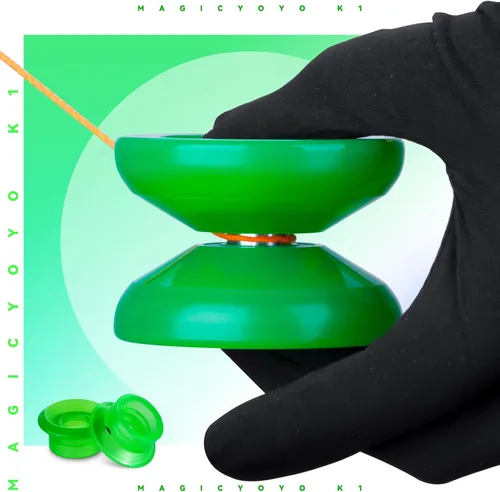Miniatura 8 de Paquete de 3 yoyos para principiantes para niños, MAGICYOYO K1-Plus Responsive Yo Yos + 3 guantes de yoyo, 3 bolsas de yoyo, 18 cuerdas, todo en una