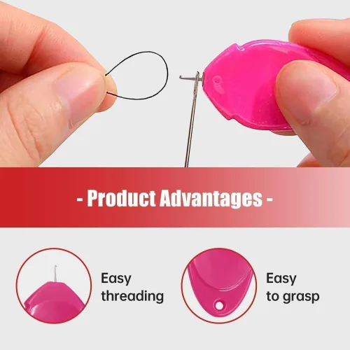 Miniatura 4 de Runsgo Enhebrador de agujas para máquina de coser, enhebrador de agujas de plástico 2024, herramienta simple para coser a mano, enhebrador de agujas