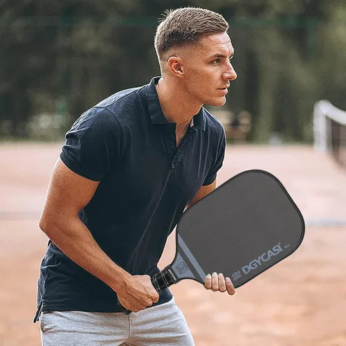 Miniatura 6 de YC DGYCASI Paletas profesionales de pickleball de 0.630 in, aprobada por USAPA 2025 T700 remo de fibra de carbono (CFS), núcleo de panal ligero