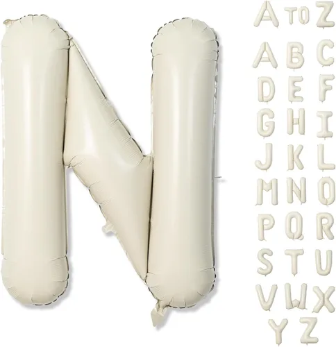 Miniatura 65 de Globo dorado champán con el número 5, globos de aluminio autoinflables grandes de 40 pulgadas del 0 al 9, globo de helio digital 5 dorado claro