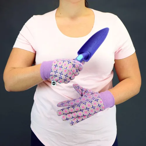 Miniatura 8 de Miracle Gro - Guantes de trabajo para mujer, estampado de palmeras punteadas