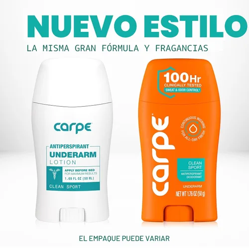 Miniatura 2 de Carpe Desodorante antitranspirante para axilas, antitranspirante extra fuerte para hombres con control de sudor de 100 horas, desodorante