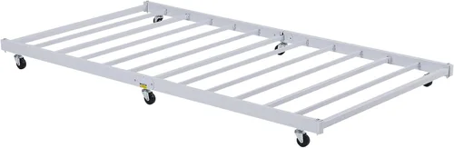 Miniatura 17 de VECELO - Marco de sofá cama de tamaño individual con soporte de listones de acero, cabecero, plataforma de cama para sala de estar, habitación