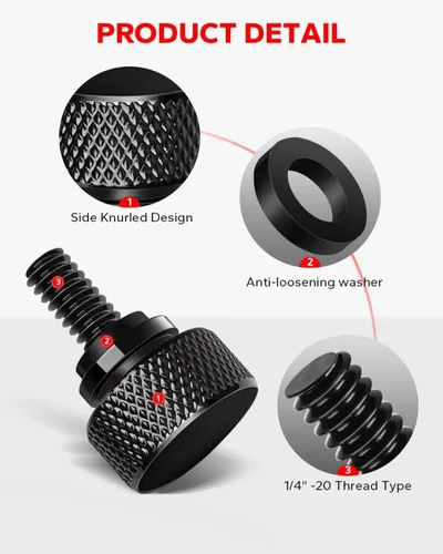Miniatura 7 de Amazicha - Tornillo de asiento de acero inoxidable 304 negro brillante compatible con Harley Davidson 1996-2025