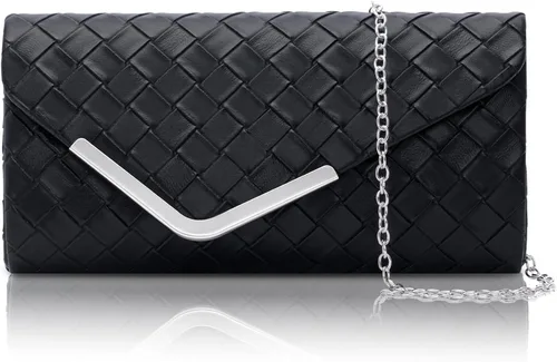 Miniatura 12 de Bolso de mano Larcenciel para mujer, bolso de lentejuelas brillante con cadena, bolso de noche con destellos para fiestas y graduaciones