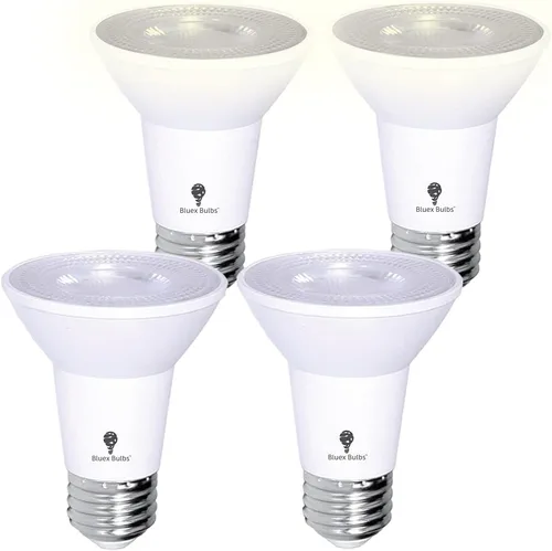 Paquete de bombillas LED PAR20 para inundación de luz del anochecer al amanecer para exteriores, sensor de fotocélula, 8 W, equivalente a 65 W, 700