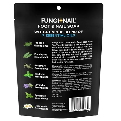 Miniatura 6 de Fungi-Nail Baño para pies y uñas con aceite de árbol de té - Hidrata, reduce el olor de los pies y calma los pies doloridos - Una mezcla terapéutica