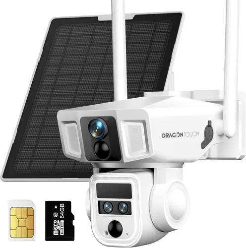 Miniatura 8 de Cámara de seguridad celular 4G LTE para exteriores, cámara solar inalámbrica de 10x zoom óptico 4K, 12000mAh, sin WiFi o modo WiFi 2, cámara