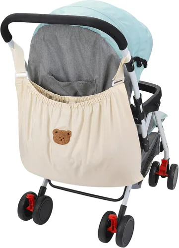 Miniatura 8 de Accmor Organizador universal para cochecito, bolsa de almacenamiento grande para cochecitos Uppababy, Nuna, Britax, Doona, accesorios de Negro