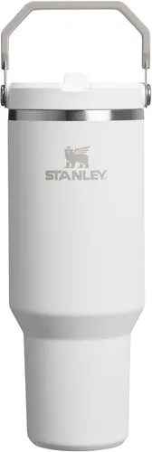 Miniatura 39 de Stanley IceFlow - Vaso con pajilla abatible con asa, de 20 onzas, tapa giratoria y popote abatible, botella de agua resistente a fugas, acero