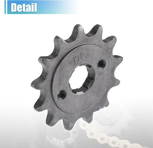 Miniatura 6 de X AUTOHAUX 1 Juego 520 Estilo 13 Dientes 20mm ID Piñones de Motor Delantero para Motocicleta Fit para 50cc 70cc 110cc 125cc Motocicleta Dirt Pit