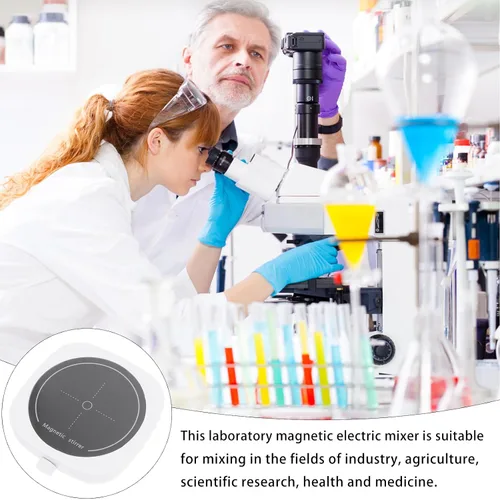 Miniatura 6 de Mini batidor mezclador agitador agitador portátil placa para laboratorio aula investigación científica agitador magnético magnético