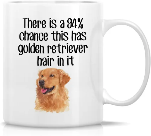 Miniatura 87 de Retreez - Taza divertida con texto en inglés "Funny Cute Golden Retriever Don't Stop Retrievin' Dog Lover", 325 ml, tazas de café de cerámica