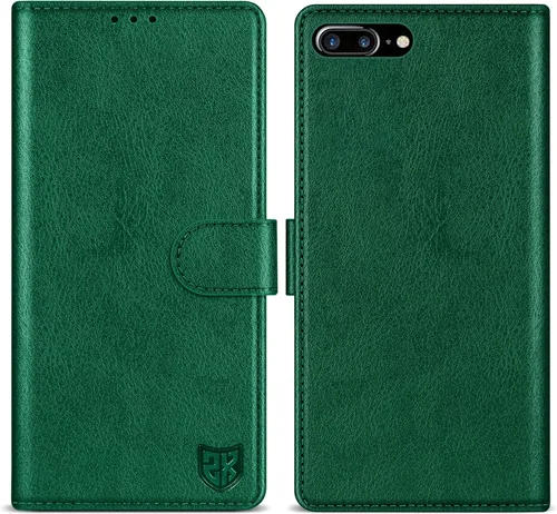 Miniatura 17 de ZZXX Funda tipo cartera para iPhone 7 Plus/iPhone 8 Plus con bloqueo RFID, ranura para tarjetas, función atril, cierre magnético, funda protectora