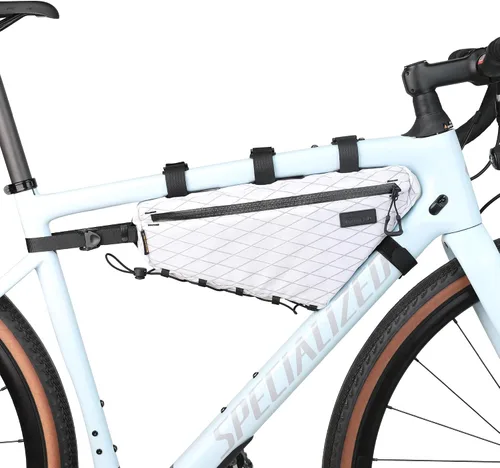 Miniatura 9 de Rhinowalk Bolsa de Marco Frontal de Bicicleta Bolsa Bajo Tubo Superior Triangular Accesorios de Ciclismo de 1.7L de Nylon Ligero para Bicicleta
