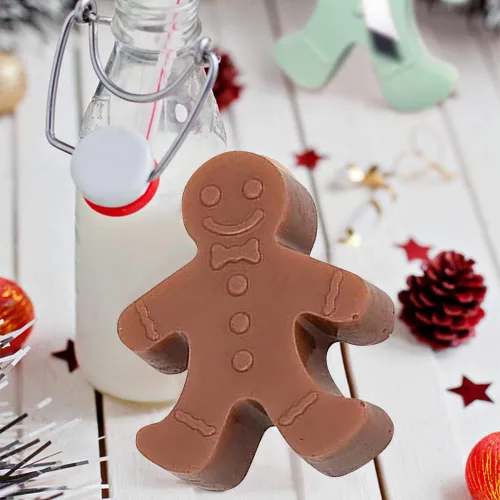 Miniatura 3 de Molde de silicona para hornear, molde de chocolate para hombre de jengibre, molde de jabón para bricolaje