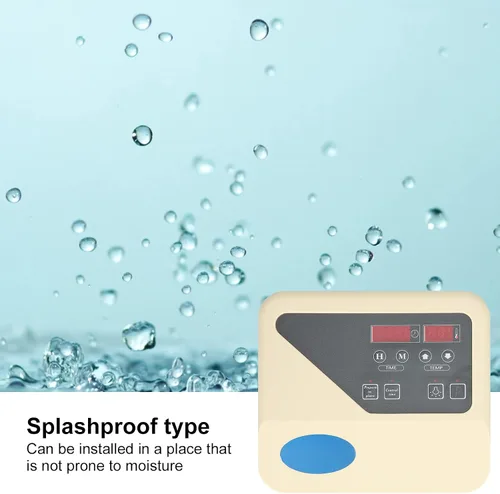 Miniatura 4 de Fdit - Controlador de temperatura para estufa de sauna, termostato externo LCD digital con cable de sonda de 220 V, 9 a 15 kW, panel de control