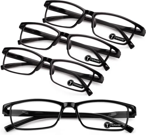 Miniatura 7 de TERAISE Gafas de Lectura Anti-luz Azul de Moda para Hombres y Mujeres Lector de Computadora Transparente