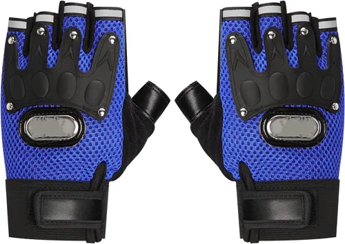 Miniatura 16 de IPENNY Guantes de entrenamiento unisex para hombre y mujer, guantes de ciclismo de medio dedo, transpirables, elásticos, guantes de ciclismo