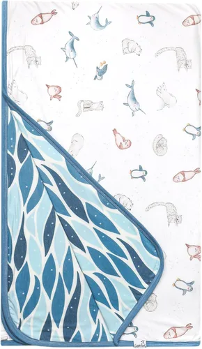 Miniatura 17 de Copper Pearl Manta de bebé jumbo de 3 capas: edredones suaves para niños y niñas Transpirable, acogedora manta para niños pequeños Edredón