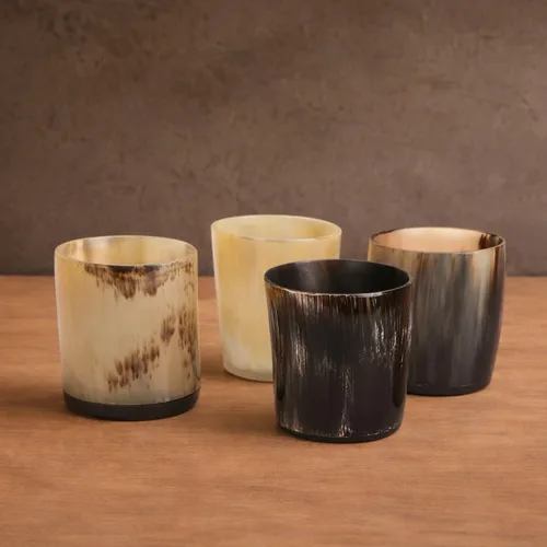Miniatura 7 de Handicrafts Home Juego de 2 vasos de chupito hechos a mano, 3 onzas, chupitos de whisky vikingo naturales para cócteles y fiestas, juego de regalo
