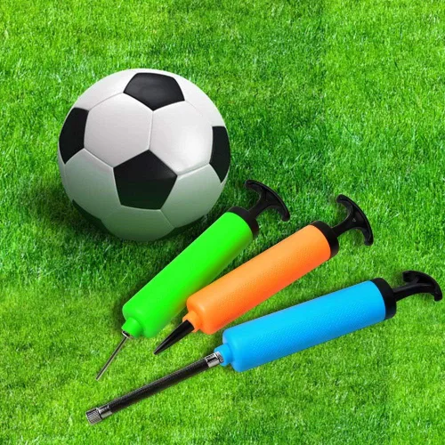 Miniatura 3 de Bomba de bolas para baloncesto, fútbol, voleibol, rugby, waterpolo y otros inflatables. Bomba de aire, agujas y boquillas incluidas.