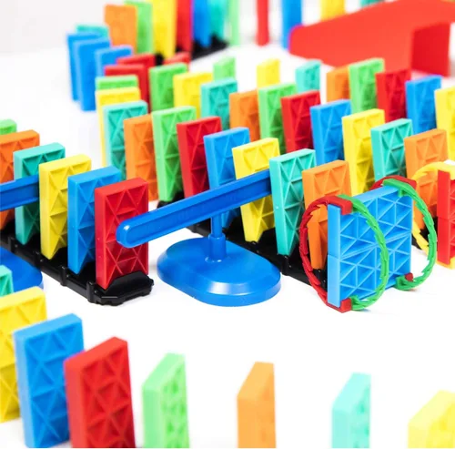 Miniatura 4 de Bulk Dominoes Kit de dominó cinético Juego de dominó, juguetes pequeños STEM STEAM, juegos familiares para niños, juguetes y juegos para niños