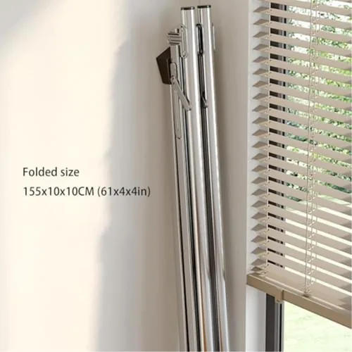 Miniatura 6 de Estante de secado ajustable para ropa interior y exterior, soporte plegable de acero inoxidable, colgador de ropa resistente