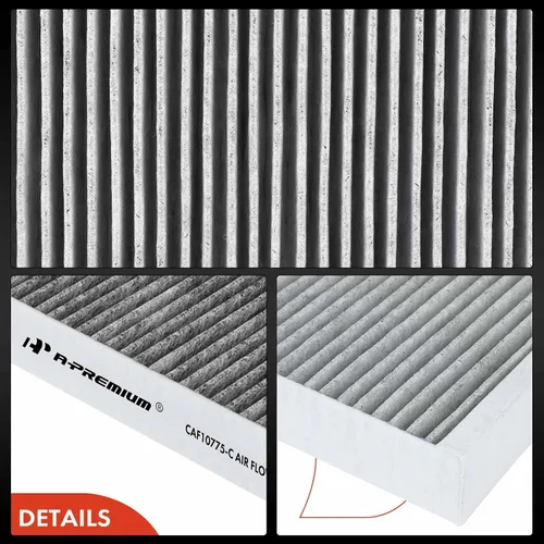 Miniatura 8 de A-Premium Filtro de aire de cabina de 2 piezas con carbón activado compatible con Buick, Cadillac, Chevy y Saab - Malibu, Cruze, Sonic, Trax, Volt