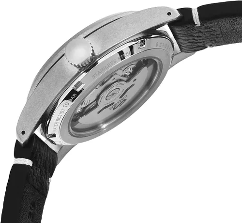 Miniatura 3 de Seiko SRPG39K1 Reloj analógico automático para hombre con correa de piel, negro, de moda