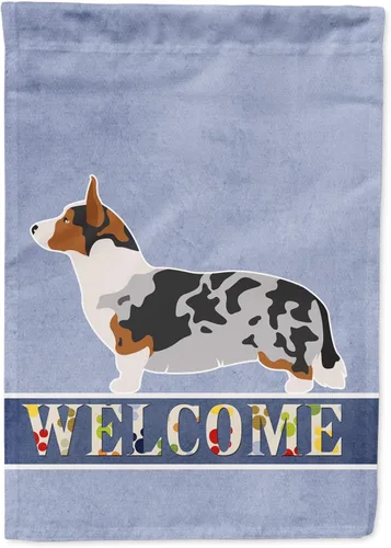 Miniatura 126 de Caroline's Treasures BB8334GF AIDI Bandera de jardín para perro de montaña del Atlas, bandera de buzón azul, bandera decorativa para patio exterior