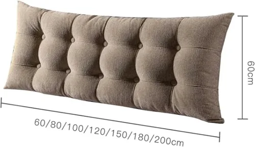 Miniatura 2 de Bedside Cushion Headboard Backrest Reading Cushy Bed Wedge Pillow Bedside Cushion Bolster Backrest Positioning Support Pillow for Sofa Bed