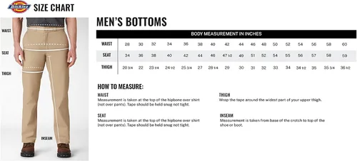 Miniatura 3 de Dickies - Pantalón cónico de trabajo de sarga elástica para hombre