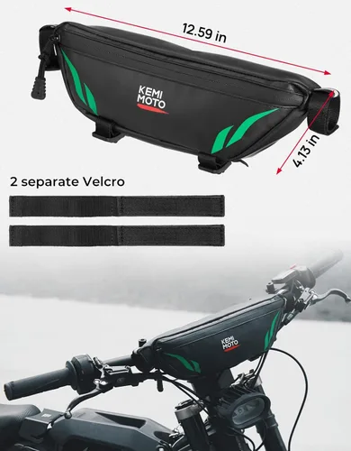 Miniatura 8 de KEMIMOTO Bolsa de manillar de motocross - Bolsa de almacenamiento impermeable para manillar de motocicleta, compatible con Sur-Ron Light Bee X, S