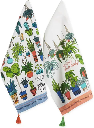 Miniatura 10 de DII You Grow Girl Collection Decorativo, lavable a máquina, juego de paños de cocina, 18 x 28 pulgadas, plantas elegantes, 3 piezas