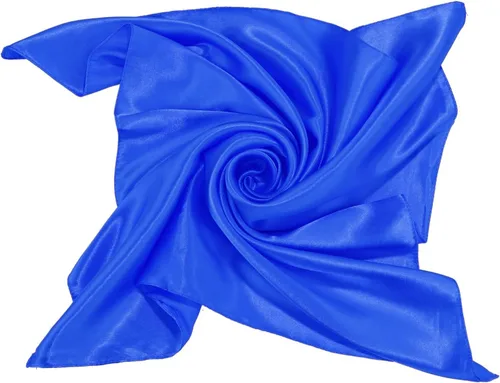 Miniatura 3 de SATINIOR 3 piezas de bufanda de cuello para mujer, bufanda cuadrada de gasa de seda, bufanda de satén para la cabeza, cuello Ascot para mujer