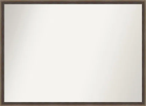 Miniatura 59 de Amanti Art Brown Bathroom Mirror for Over Sink, 23x41 Custom Made Hardwood Wedge Mocha Rectangle Vanity Mirror, Large Modern Wood Frame, Hangs