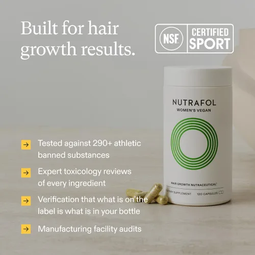 Miniatura 10 de Nutrafol - Suplementos de crecimiento del cabello para mujeres de 18 a 44 años, clínicamente probados para cabello visiblemente más grueso y fuerte