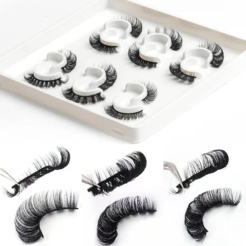 Miniatura 78 de 10 pares de pestañas rusas 3D voluminosas, con curvatura DD, pestañas postizas de visón sintético, pestañas de 19/32 de pulgada que parecen S09