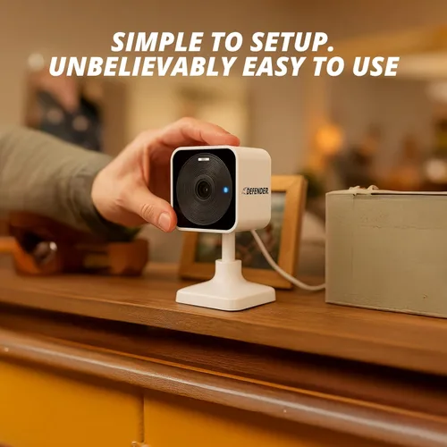 Miniatura 6 de Cámara de seguridad Defender GO 2K con AI, WiFi para interior/exterior, para hogar, negocio, mascotas, bebé, detección AI, banda dual, foco/sirena