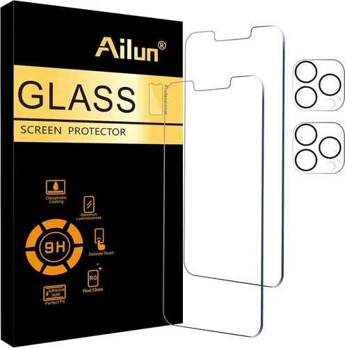 Miniatura 14 de Ailun Paquete de 3 protectores de pantalla para iPhone 17 Pro [6.3 pulgadas] + 3 protectores de lente de cámara con marco de instalación, protección