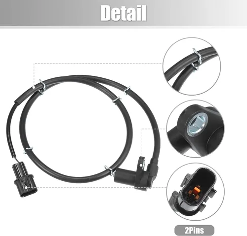 Miniatura 5 de uxcell Sensor de velocidad ABS delantero derecho para Mitsubishi Montero 1997-2000 No.MR334712/MR307045