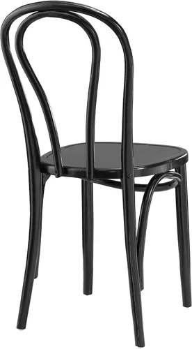 Miniatura 4 de Modway Eon - Silla de cocina y comedor de madera de olmo natural, color negro, totalmente montada