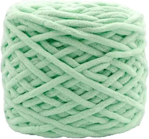 Miniatura 17 de Hilo de felpilla grueso y esponjoso, color negro, grueso, lavable, suave y cálido, hilo de punto a mano, hilo accesorio, 5.64 oz